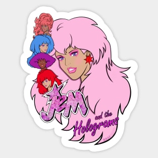 Jem and the Holograms by BraePrint Sticker